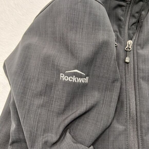 Eddie Bauer Rockwell Collard Jacket Men's Large 3 zip Pockets Velcro cuff. - Picture 3 of 15